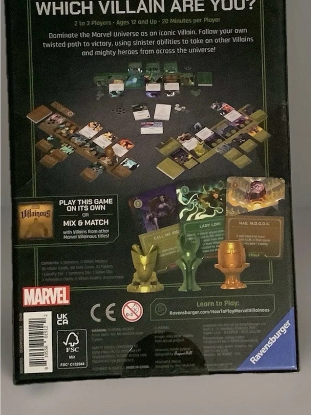 Ravensburger Marvel Villainous: Mischief & Malice Strategy Board Game sealed